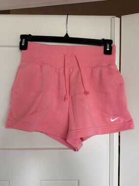 Nike Women's Pink Fleece Lounge Shorts Size S